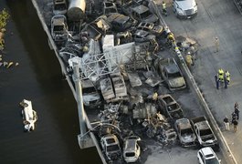 'Supernévoa' provoca engavetamento com 158 veículos e 7 mortes nos EUA