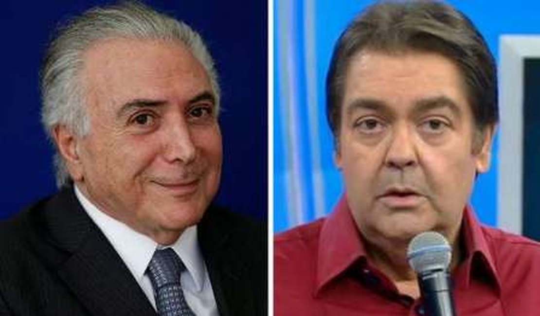 Após críticas ao governo no 'Domingão', Faustão recebe ligação de Michel Temer