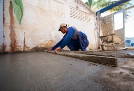 Mercado do Jaraguá: Obras da praça de alimentação provisória avançam