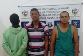 Dupla é presa com drogas e arma de fogo; menor é apreendido
