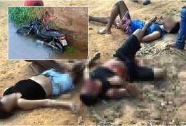 Jovens ficam feridos em acidente de moto após sair de festa em Teotônio Vilela