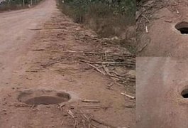 Menina cai em 'boca de lobo' na zona rural de São Miguel