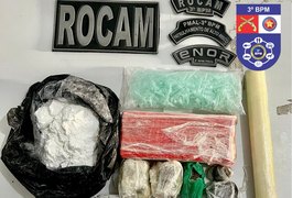 Operação conjunta entre PM e PC prende quatro suspeitos e apreende drogas em Arapiraca