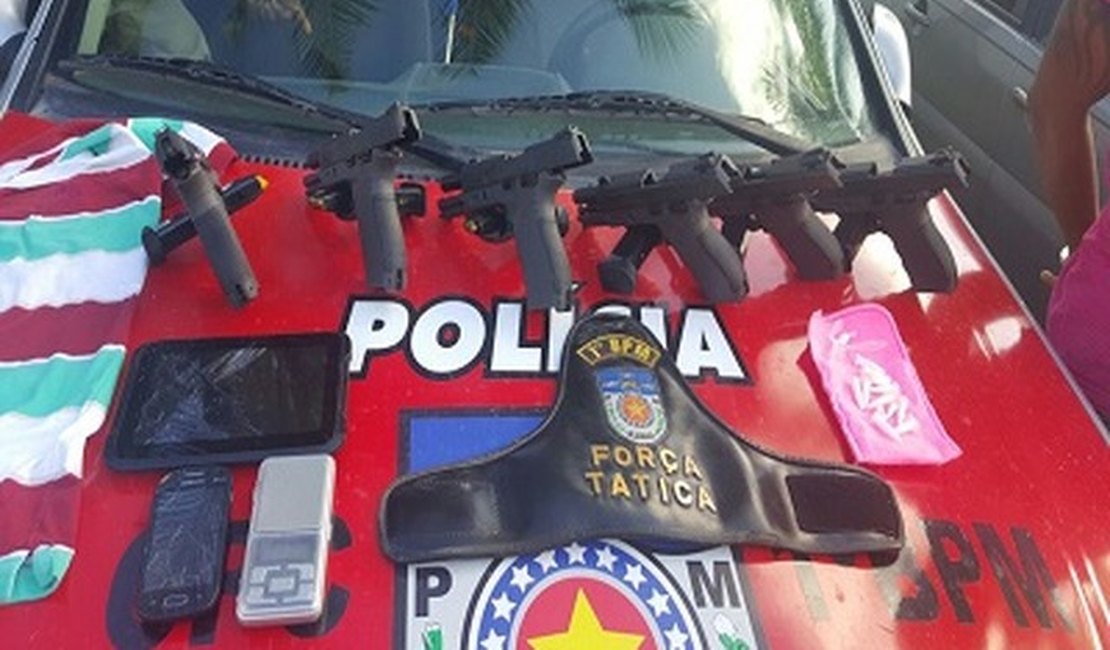 Ações policiais apreendem média de cinco armas de fogo todos os dias em Alagoas