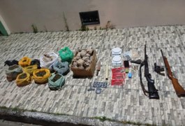 Polícia Militar apreende três armas e 6,5Kg de maconha em Olho D’Água Grande