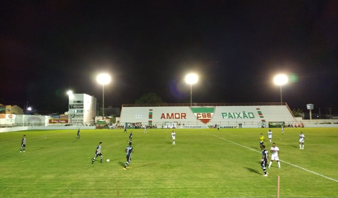 ASA sai atrás, busca o empate em 3 a 3 e segue na liderança do grupo A na Copa Alagoas