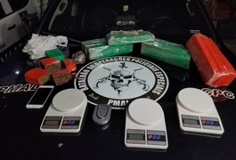 Jovem é preso com 10 kg de maconha na capital alagoana