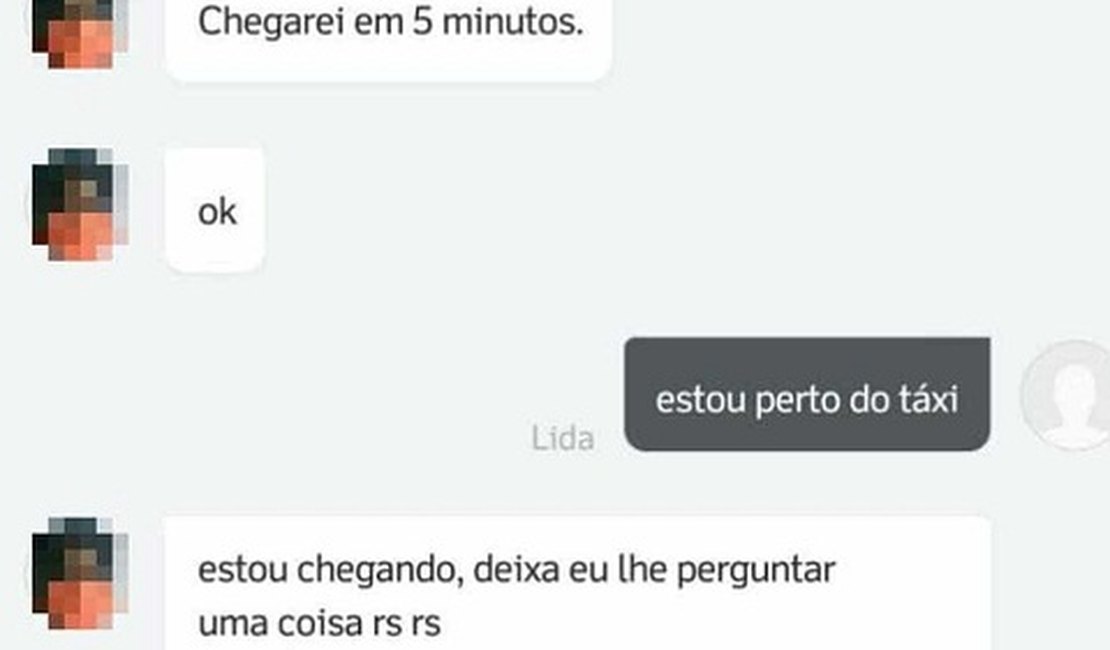 Motorista por aplicativo sugere à passageira: “Afim de fazer um oral?”