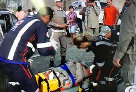 Colisão entre carro e moto deixa policial militar ferido em Maceió