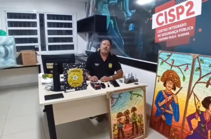 Polícia Civil recupera obras de arte de artista plástica baiana que foram roubadas no interior alagoano