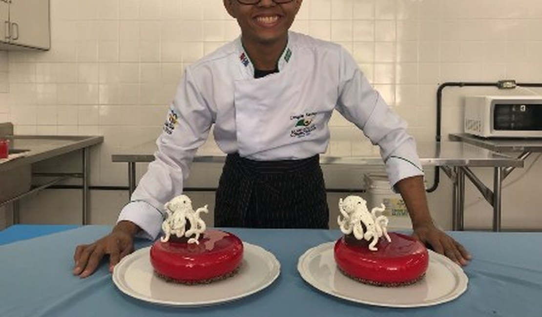 Jovem de 20 anos vai representar Alagoas em competição internacional de confeitaria na Alemanha