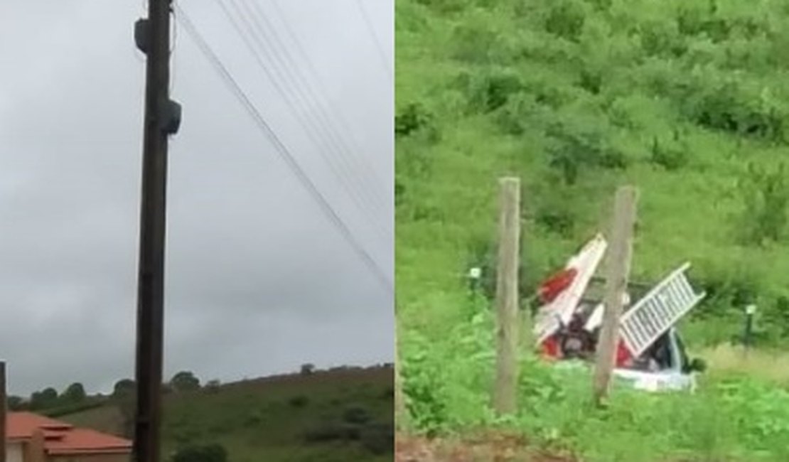 Postes prestes a cair causam medo em moradores de Coité do Noia