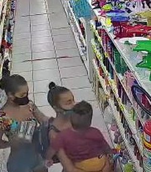 Vídeo. Mulheres furtam objetos em loja no Centro de Arapiraca