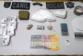 PM apreende mais de 1,5kg de drogas em residência no Brisa do Lago