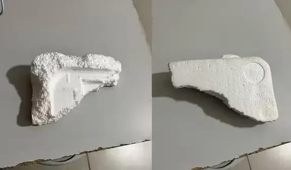 Homem é preso usando ‘arma’ de isopor para tentar roubar carro em Minas Gerais