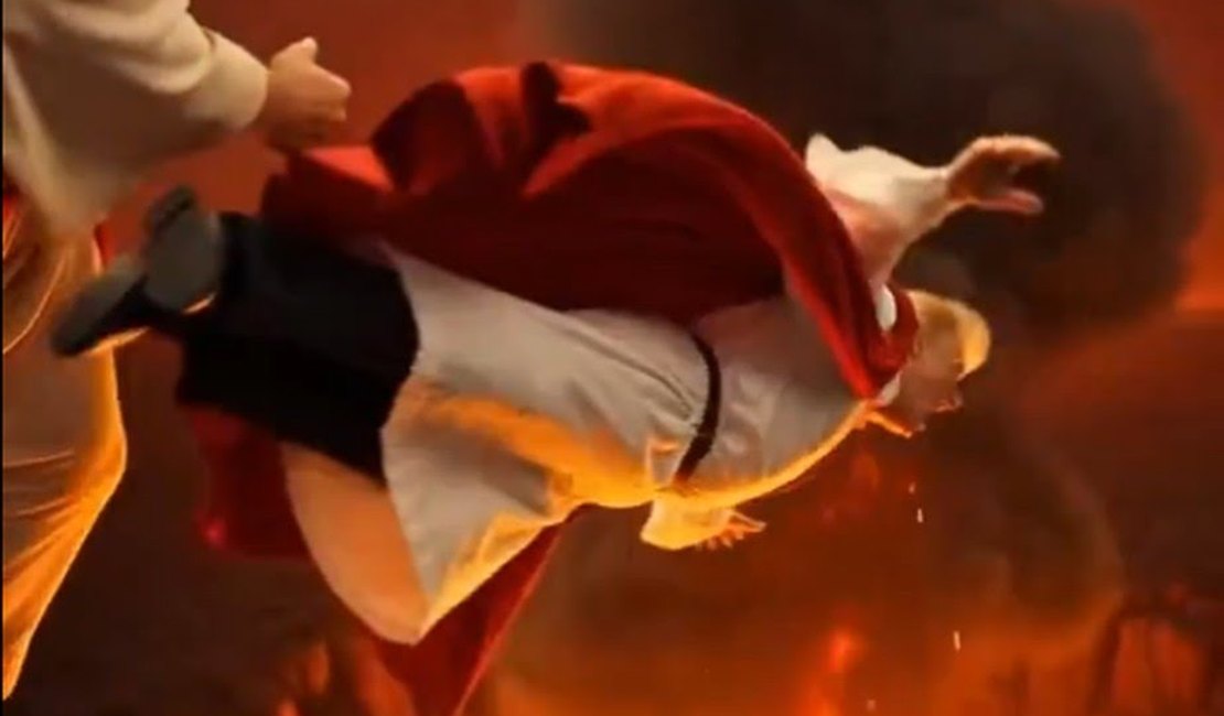 'Jesus Cristo' joga Trump no inferno em vídeo de IA de Embaixada do Irã; assista