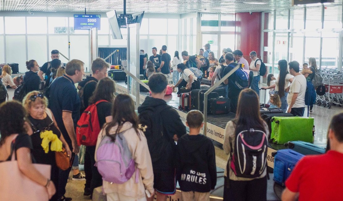 Alagoas registra aumento de mais de 108% no fluxo de passageiros internacionais