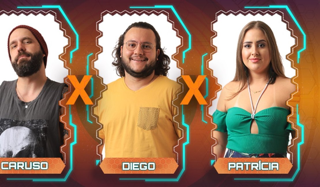 Caruso, Diego e Patrícia formam o sétimo Paredão do BBB18