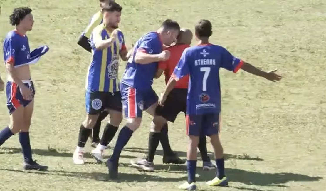 Árbitro é agredido com cabeçada e passará por cirurgia após expulsão em jogo de várzea no interior de SP