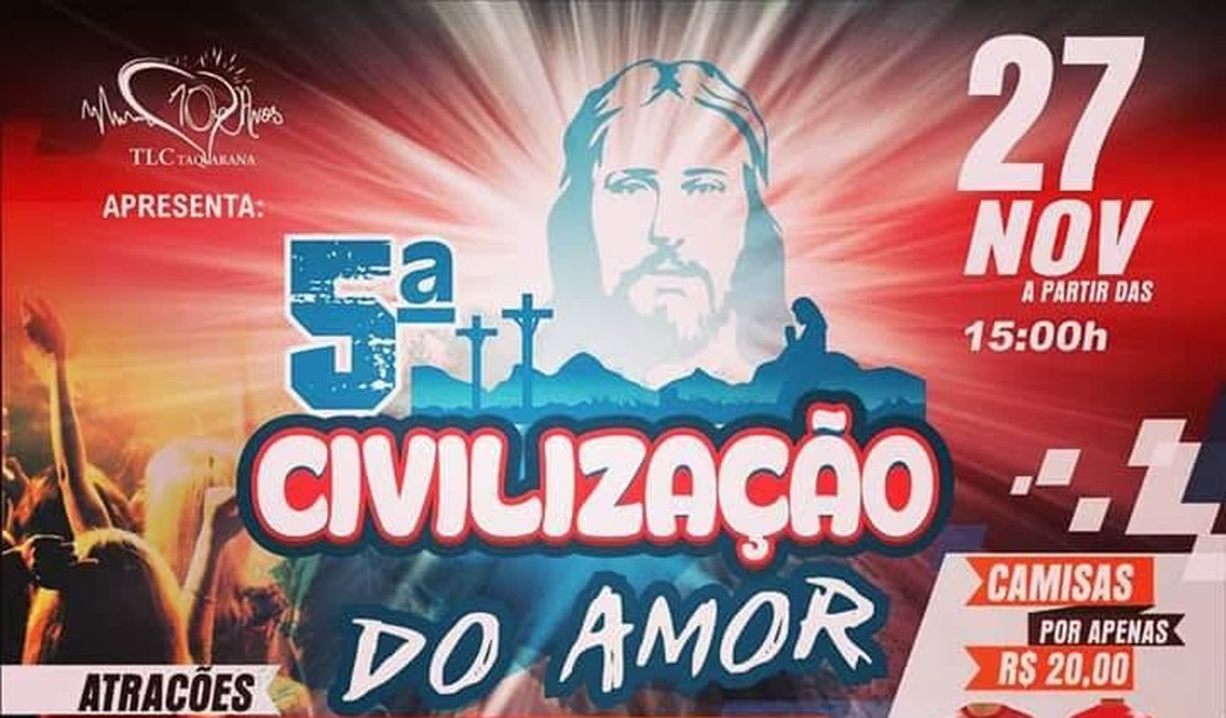 ‘Civilização do Amor’ reúne cerca de 2 mil jovens em Taquarana