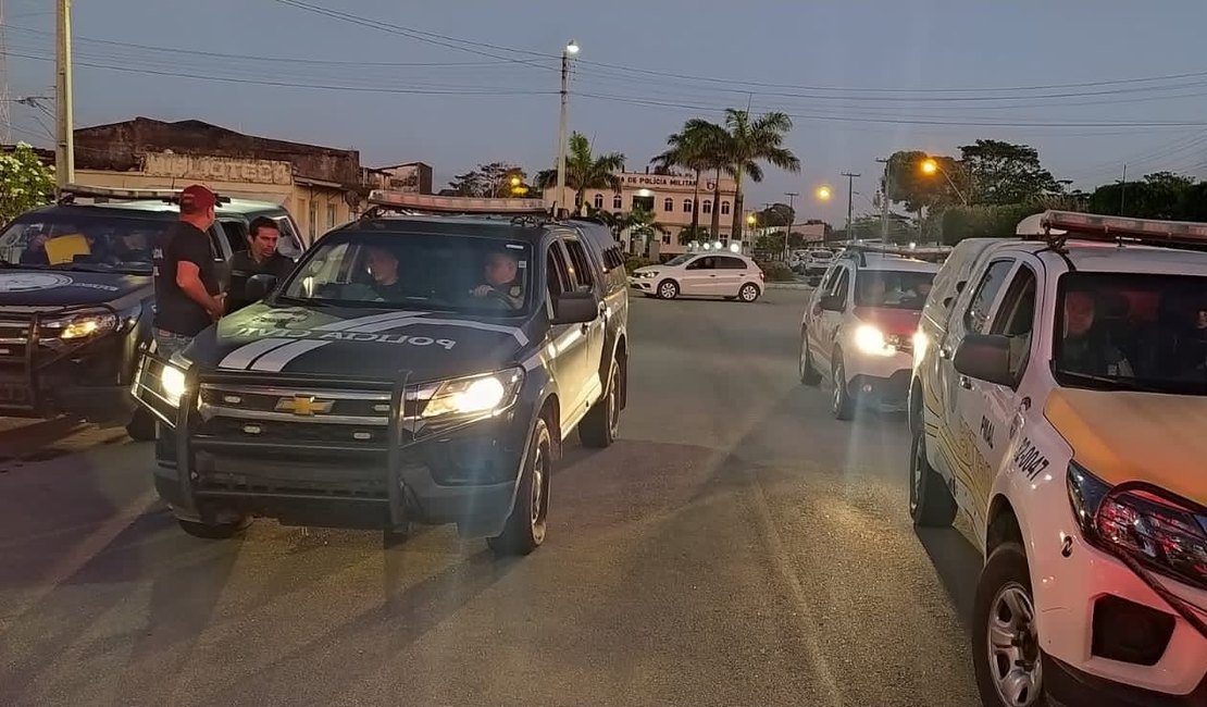 Três operações contra organizações criminosas cumprem 42 mandados em diversas cidades alagoanas; 11 pessoas foram presas