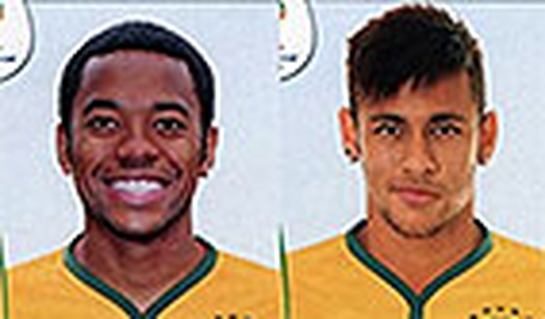 Com Robinho, site vaza figurinhas da seleção no álbum da Copa