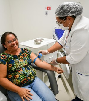 Hemoal leva equipe itinerante para coletar sangue no centro de Arapiraca nesta terça-feira