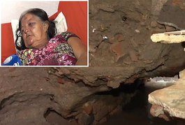 Idosa sobrevive após ser sugada por esgoto da cozinha de casa e arrastada 200 metros, no interior de Alagoas