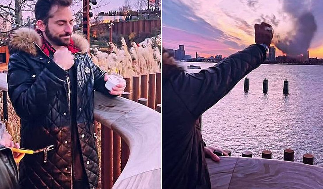 Cinzas de Paulo Gustavo são jogadas em Nova York, por Thales Bretas