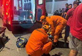 Dois acidentes simultâneos deixam feridos na Avenida Muniz Falcão, em Arapiraca