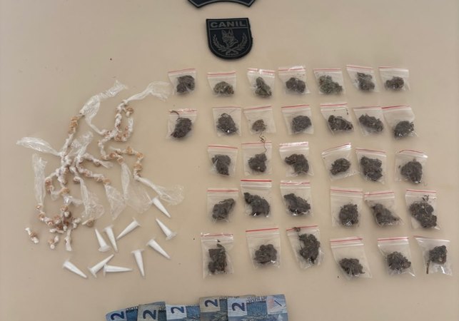 Dois homens são detidos com drogas e um deles tinha mandado de prisão em aberto em Arapiraca