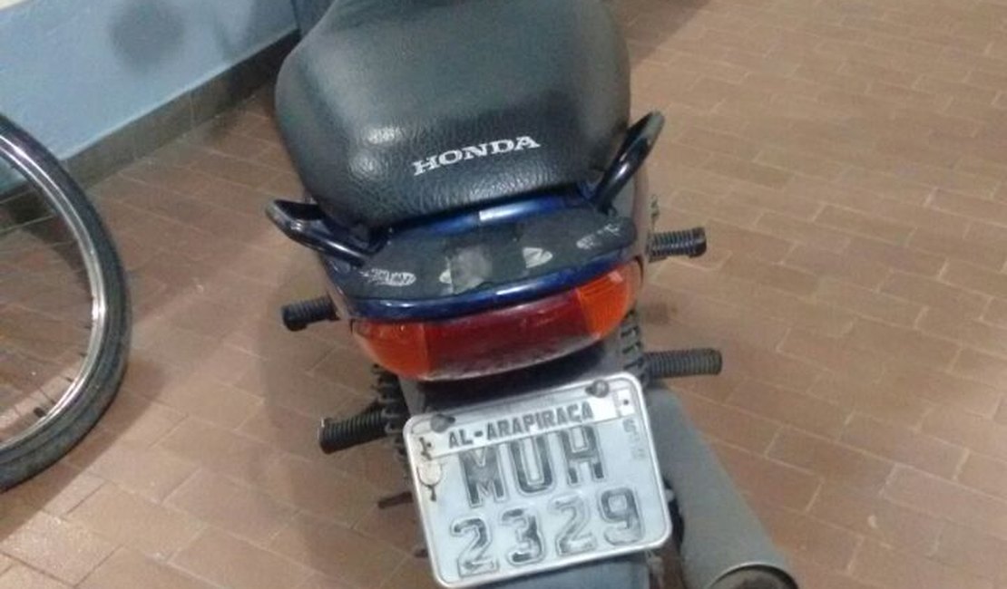 Força Tática recupera motocicleta minutos após o roubo em Arapiraca