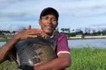 Real ou IA? Vídeo mostra pescador segurando peixe de cerca de 10kg no Lago da Perucaba