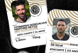 Meia, velho conhecido da torcida Alvinegra e atacante são anunciados como reforços do ASA