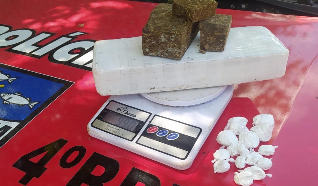 PM apreende um quilo de droga em área de mata na Chã da Jaqueira