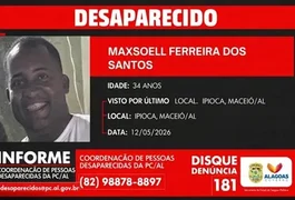 Desaparecimento de homem em Maceió mobiliza Polícia Civil e familiares