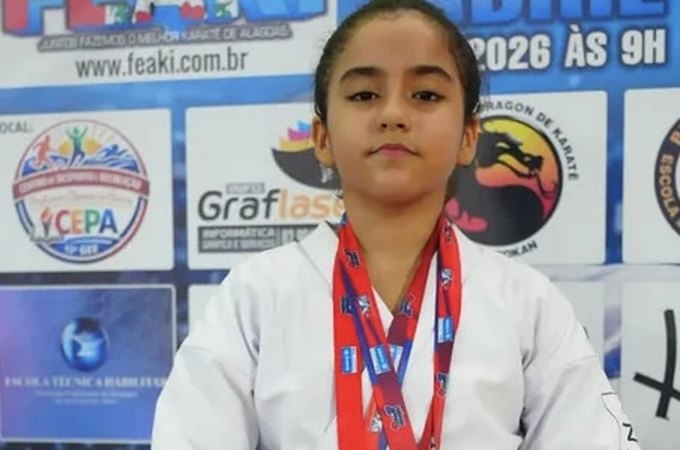 Jovem carateca de Arapiraca conquista tetracampeonato na Copa Alagoana de Karatê