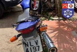 Trabalhador encontra moto roubada, dentro de plantação de macaxeira em Arapiraca