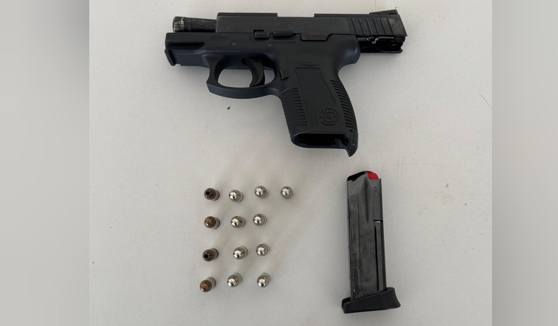 Polícia Militar recupera arma furtada de policial e prende suspeito em Arapiraca