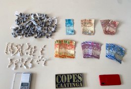 PM apreende mais de 200 porções de drogas no Sertão alagoano