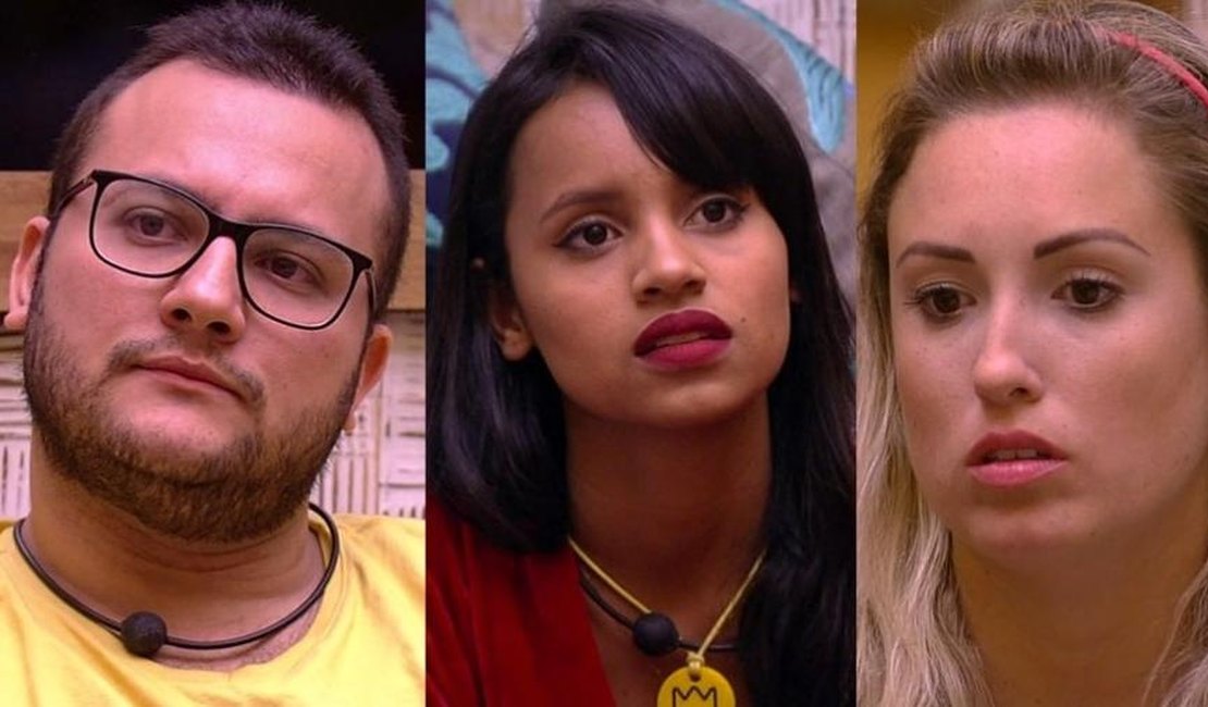 Diego, Gleici e Jéssica formam o oitavo Paredão do BBB18