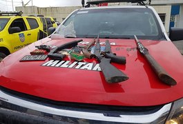 Dupla é presa com armas de fogo e drogas em operação no Litoral Norte