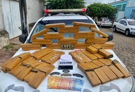 Após denúncia anônima, Polícia Militar apreende mais de 41 quilos de drogas em Santana do Ipanema