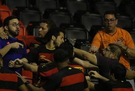 Torcedores do Sport brigam nas cadeiras da Ilha após empate contra Atlético-GO