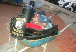 Força Tática prende em flagrante dupla suspeita furtos a residências no Bairro Brasília