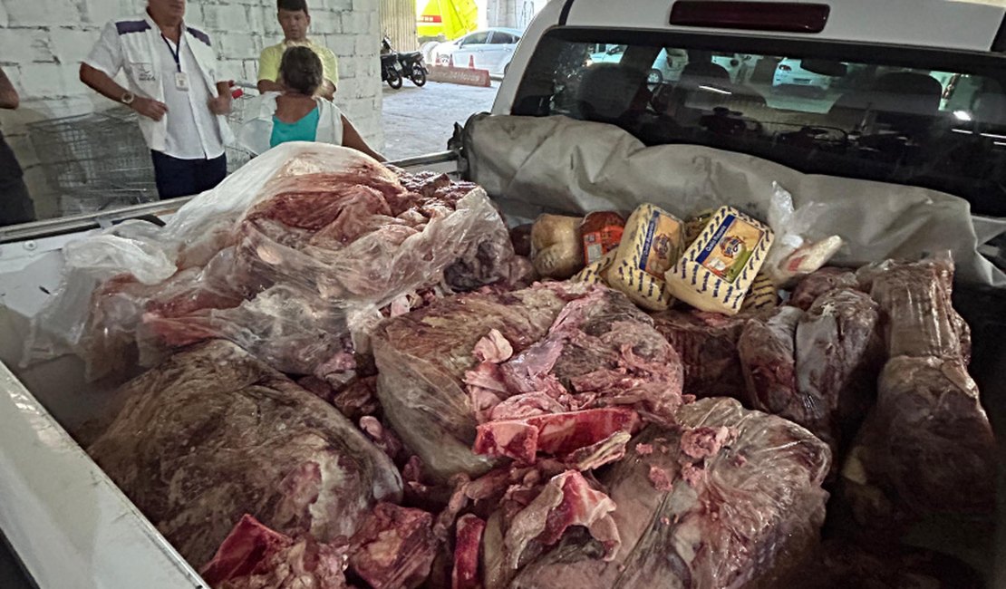 Vigilância Sanitária apreende 500 kg de carnes  estragas em Maceió