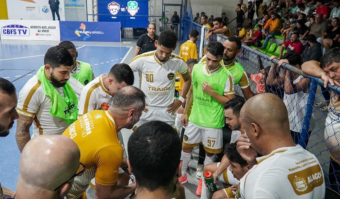 CRB/Traipu enfrenta o Apodi (RN) nas oitavas de final do Campeonato Brasileiro de Futsal; jogo acontece em Maceió nesta sexta (26)