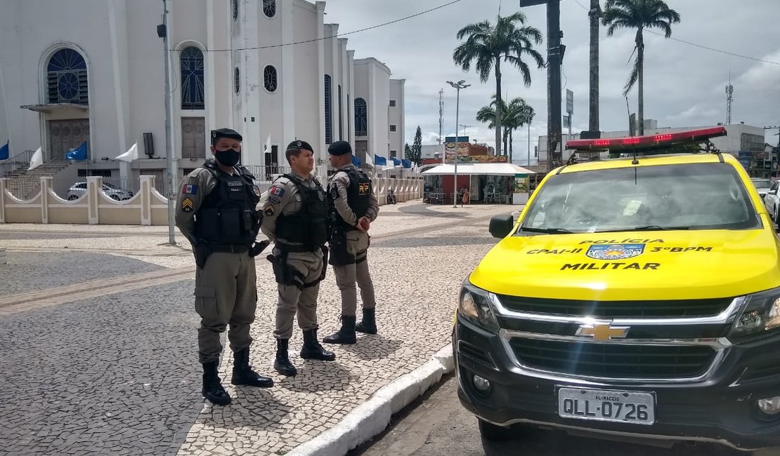 Guarnições do 3° BPM iniciam policiamento específico no Centro de Arapiraca