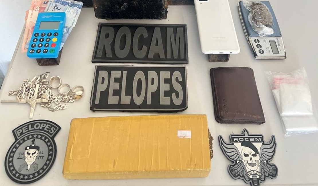 Suspeito é preso por tráfico de drogas no bairro Brasília, em Arapiraca