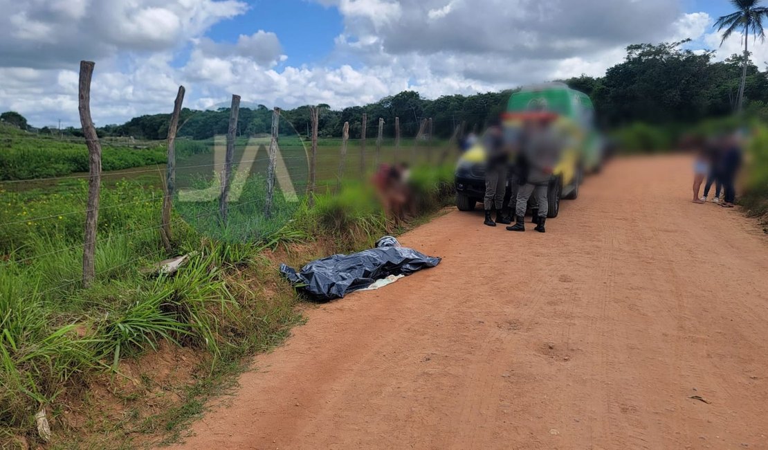 Homem é assassinado a tiros em estrada vicinal no Pé Leve Velho, em Arapiraca